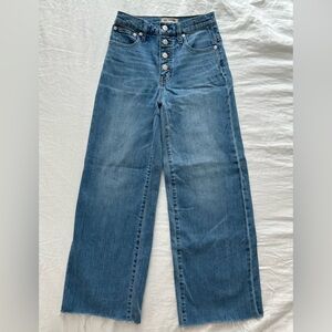 Madewell Wide-Leg Crop Jean Size 24